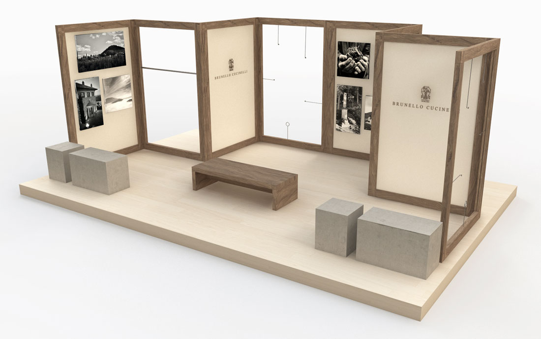 brunello cucinelli mazzocchi ciani changchun shanghai temporary shop